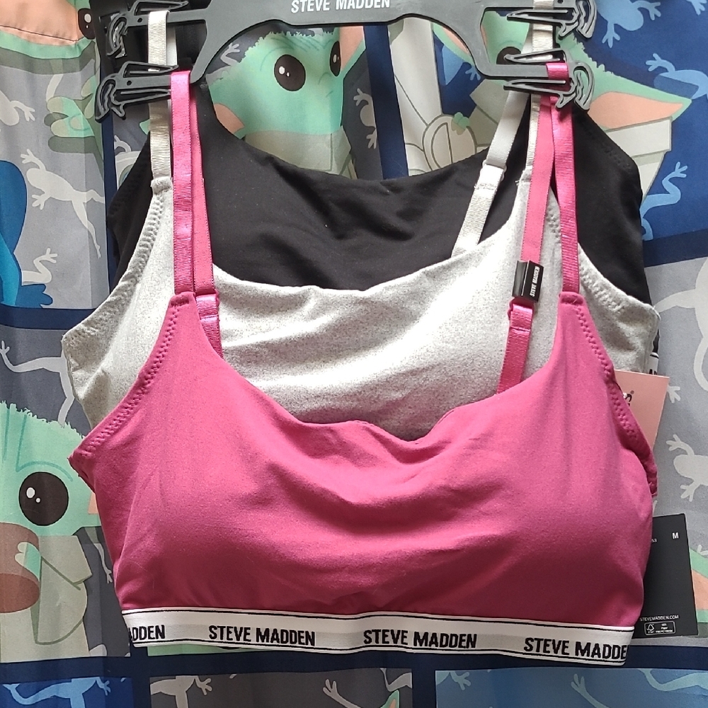 3 Pack Steve Madden Women's Bralette